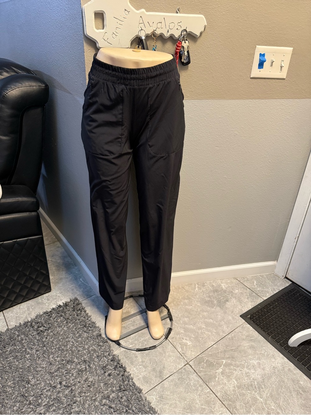 lululemon Black Elastic Waist Casual Pants